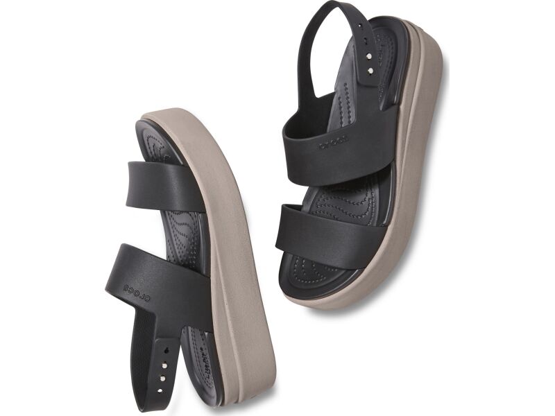 crocs brooklyn low wedge navy