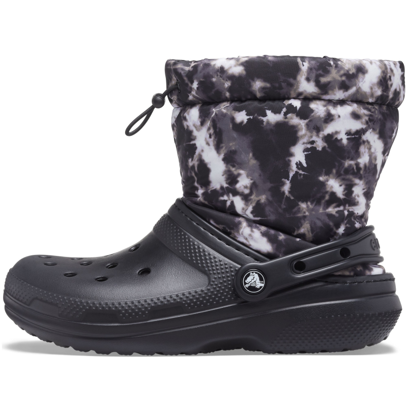 Crocs™ Classic Lined Neo Puff Tie Dye Boot Black