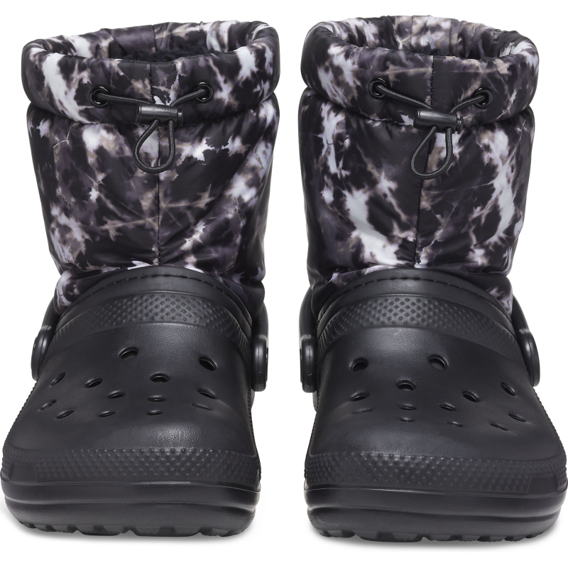 Crocs™ Classic Lined Neo Puff Tie Dye Boot Black