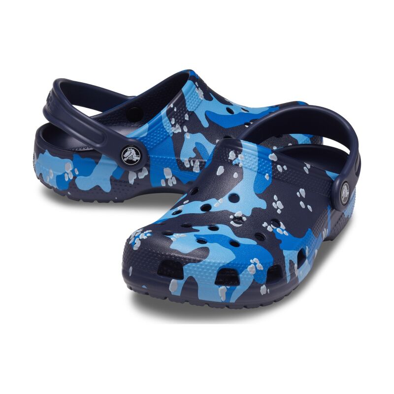 Crocs™ Classic Camo Clog Kid's Navy/Multi