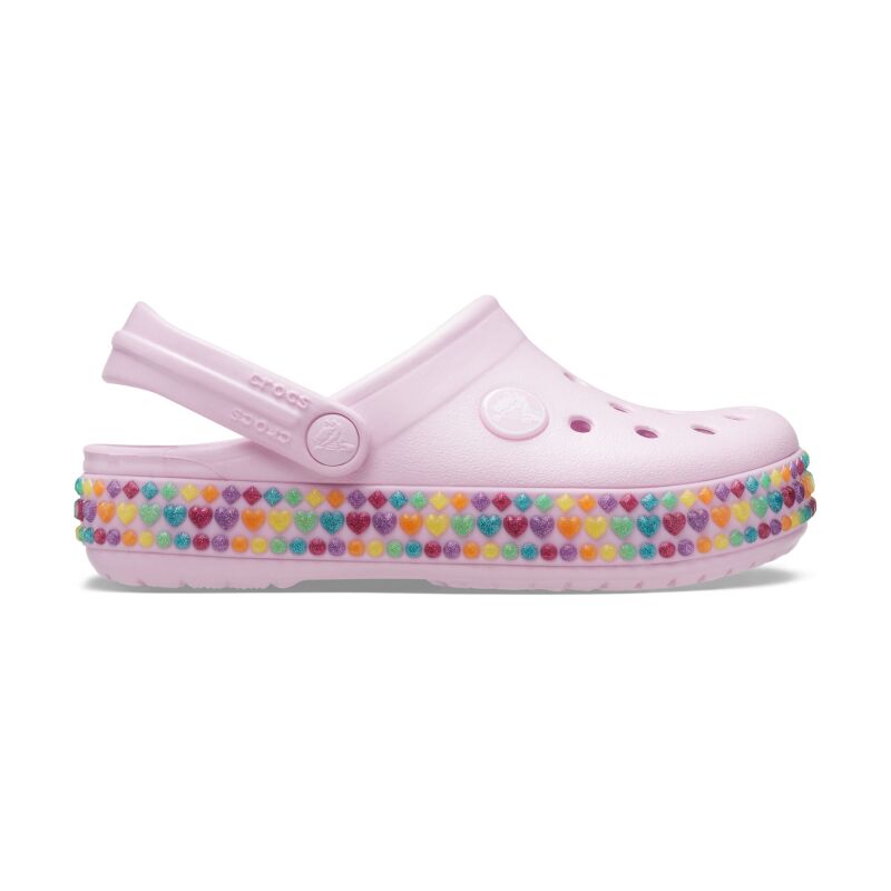 Crocs™ Crocband Gem Band Clog Kid's 207607 Ballerina Pink
