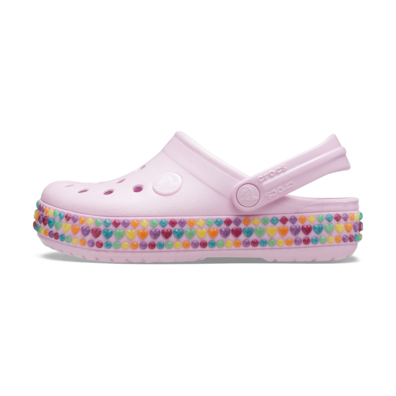 Crocs™ Crocband Gem Band Clog Kid's 207607 Ballerina Pink