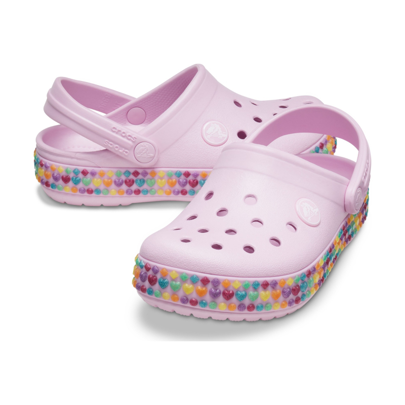 Crocs™ Crocband Gem Band Clog Kid's 207607 Ballerina Pink