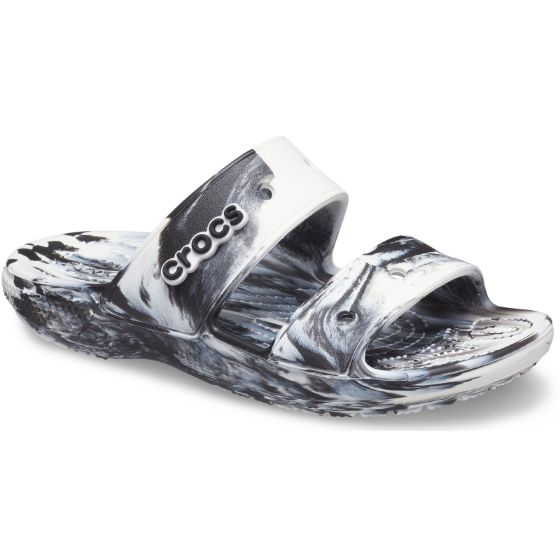 Crocs™ Classic Marbled Sandal White/Black