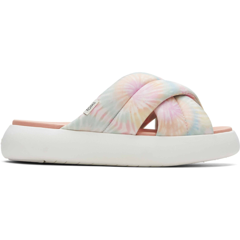 TOMS TieDye Repreve Jersey Mallow Crossover Sandal Candy Pink