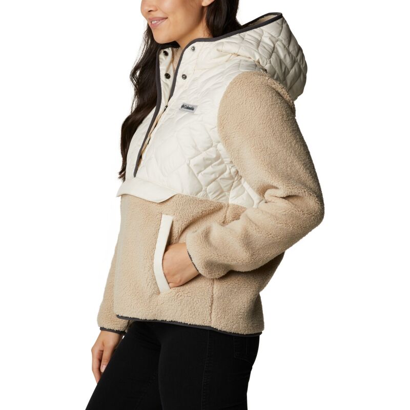 Columbia Sweet View Fleece Hooded Pullover Women's Chalk/Ancient Fossil