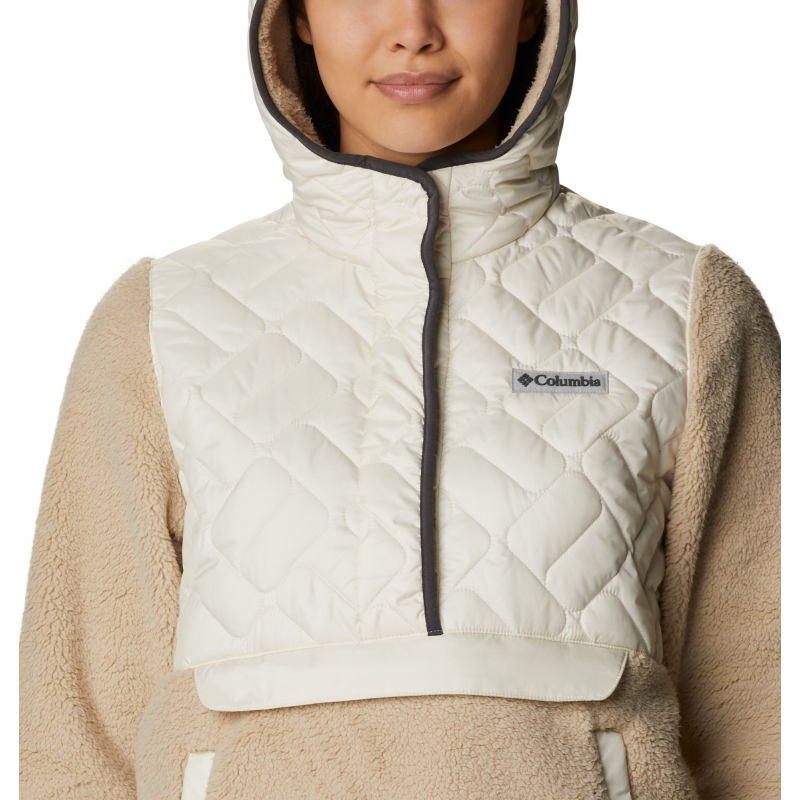 Columbia Sweet View Fleece Hooded Pullover Women's Chalk/Ancient Fossil