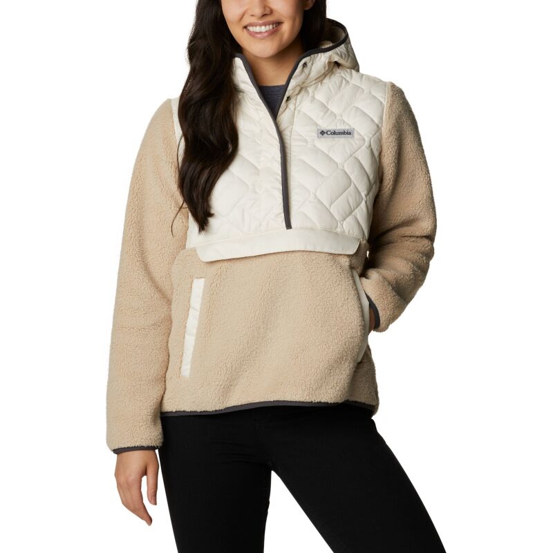 Columbia Sweet View Fleece Hooded Pullover Women's Chalk/Ancient Fossil