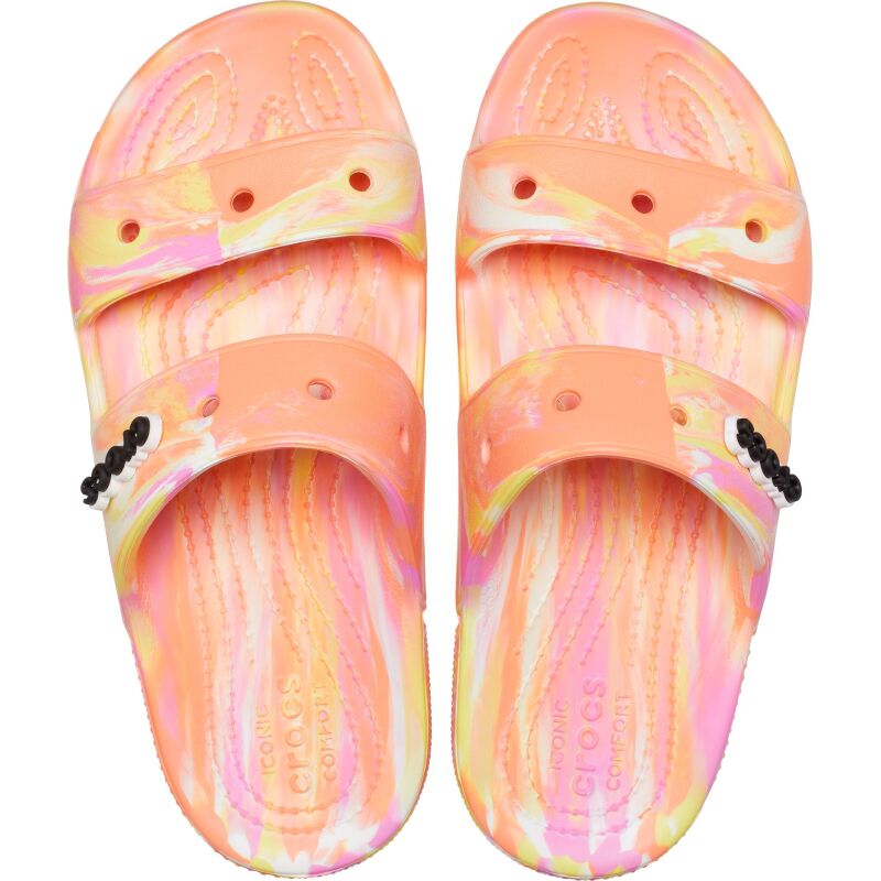 Crocs™ Classic Marbled Sandal Papaya/Multi