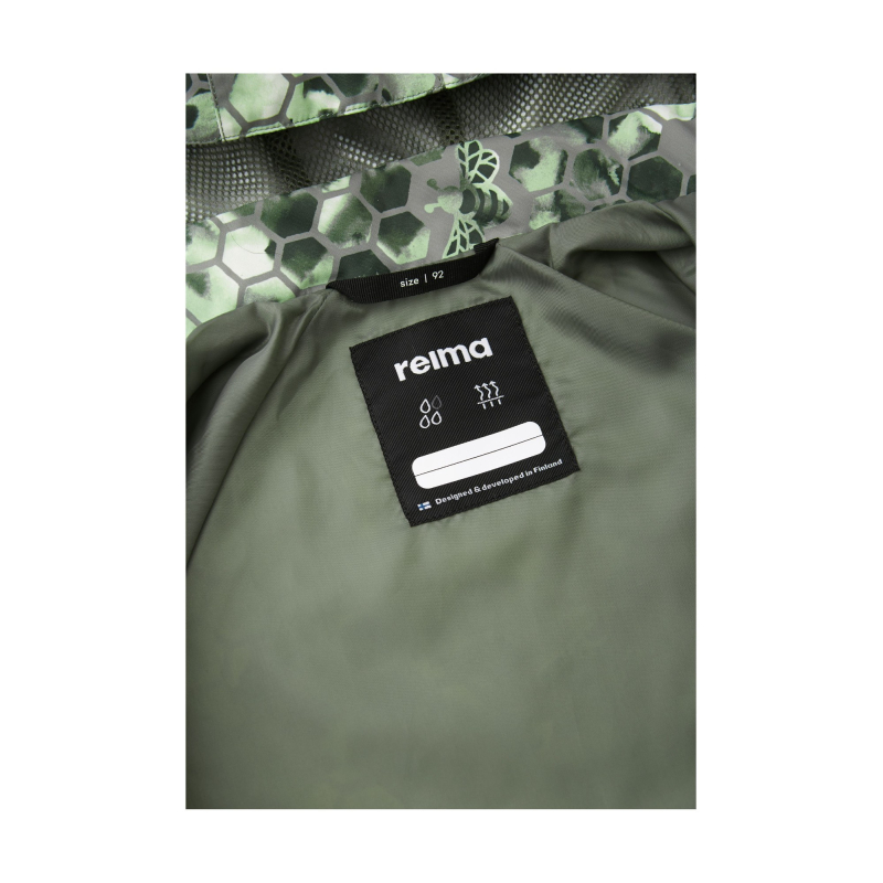 Дитяча водовідштовхувальна куртка REIMA Hete 511307A Greyish Green 8921