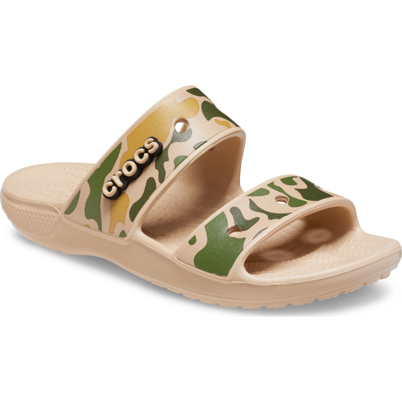 Шльопанці Crocs™ Classic Printed Camo Sandal Chai/Tan