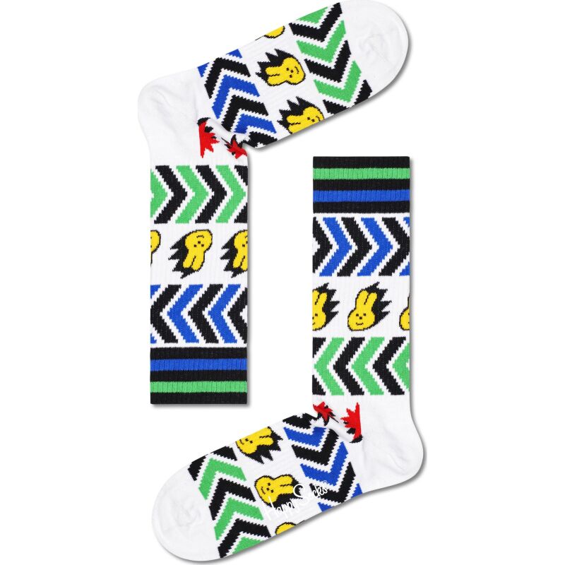 Happy Socks Speed Thin Crew Sock Multi 1300