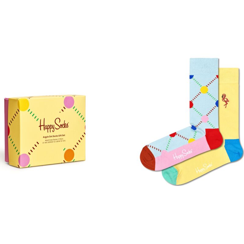 Happy Socks 2-Pack Argyle Dot Socks Gift Set Multi 3300