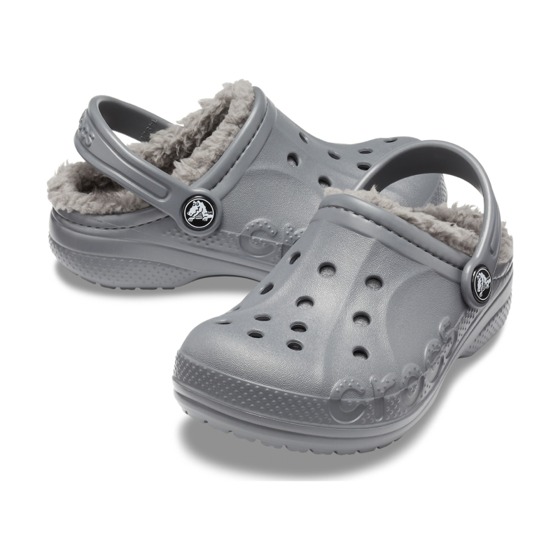 Crocs™ Baya Lined Clog Kid's 207501 Charcoal/Charcoal