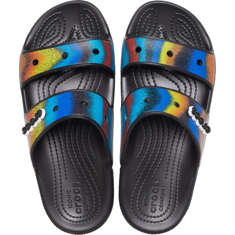 Босоніжки Crocs™ Classic Spray Dye Sandal   Black/Multi
