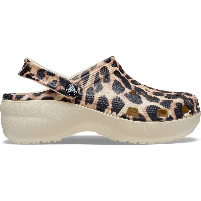 Сабо Crocs™ Classic Platform Animal Remix Clog Women's Bone/Leopard