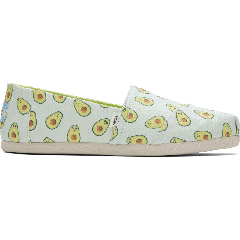 Сліпони TOMS AVOCADOS PRINT WOMEN'S ALPARGATA Light Aqua