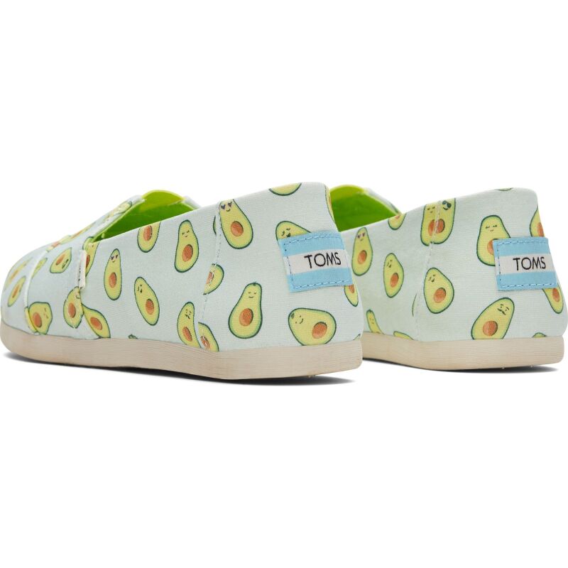 Сліпони TOMS AVOCADOS PRINT WOMEN'S ALPARGATA Light Aqua