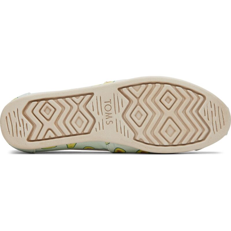 Сліпони TOMS AVOCADOS PRINT WOMEN'S ALPARGATA Light Aqua