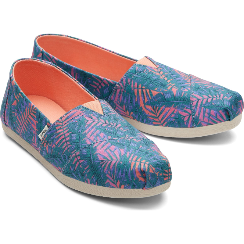 TOMS California Palms Print Women's Alpargata Sunset Multi