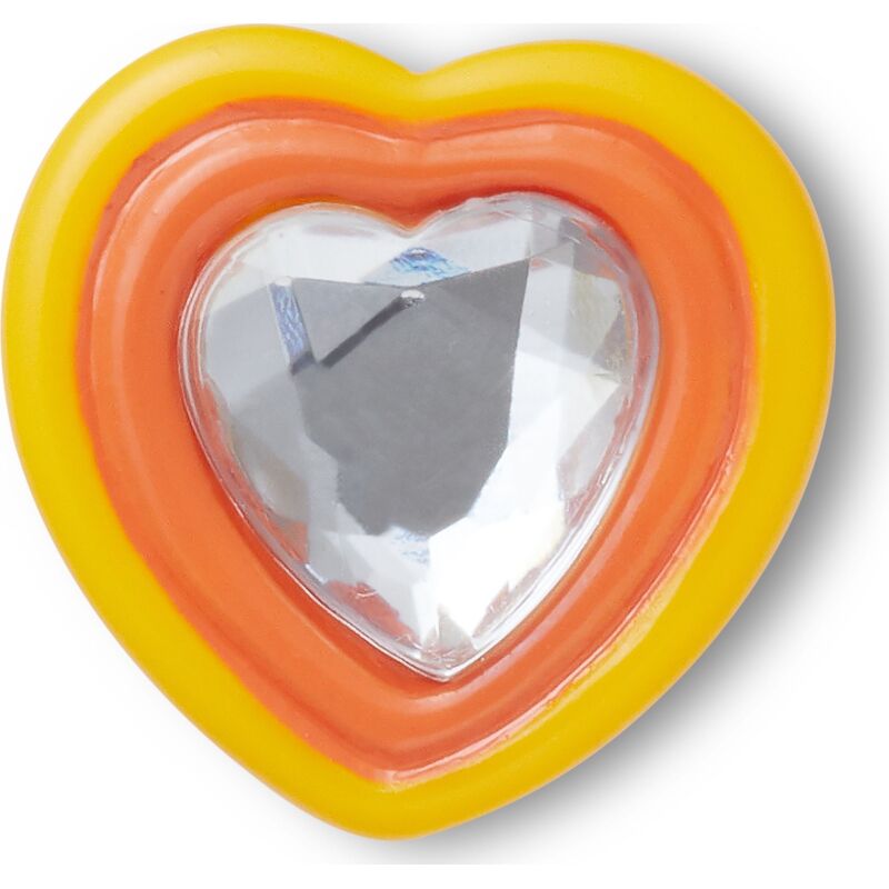 Crocs™ Yellow Orange Heart Gem Multi