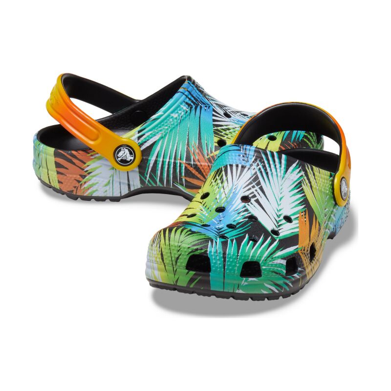 Crocs™ Classic Pool Party Clog Kid's Black/Multi