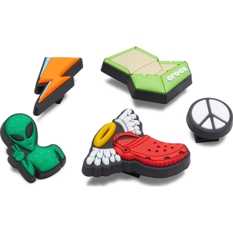 Crocs™ Crocs PEACE AND CROCS LACE BACKER 5-PACK G0887800-MU