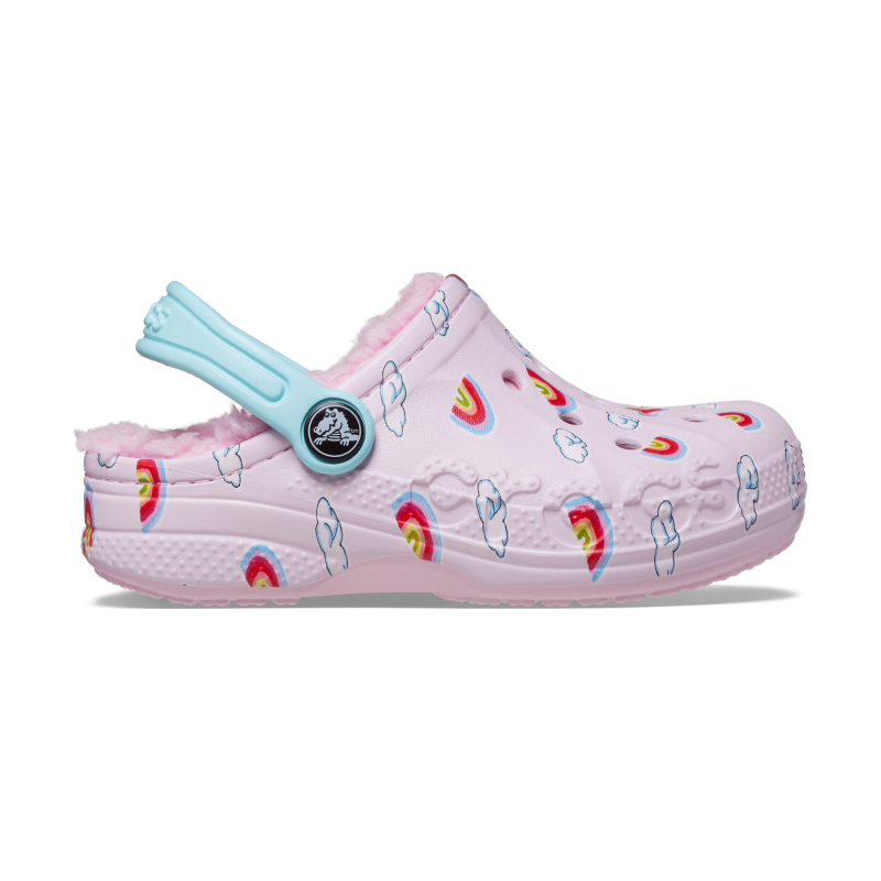 Сабо Crocs™ Baya Lined Printed Clog Kid's 207653 Ballerina Pink