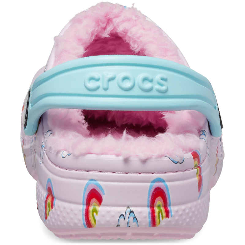 Сабо Crocs™ Baya Lined Printed Clog Kid's 207653 Ballerina Pink