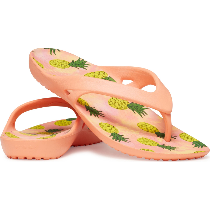 Шльопанці Crocs™ Kadee II Retro Resort Flip Women's  Papaya/Multi