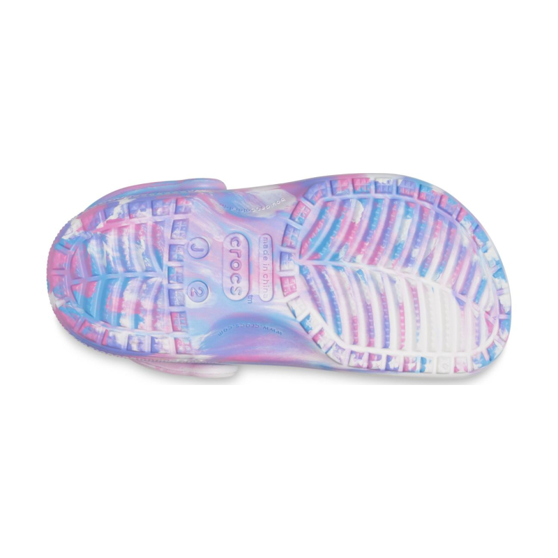 Crocs™ Classic Marbled Clog Kid's 207464 White/Pink