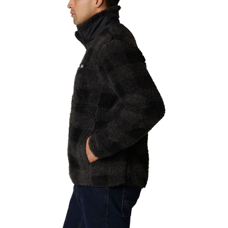 Columbia Winter Pass Print Fleece Full Zip Black Check