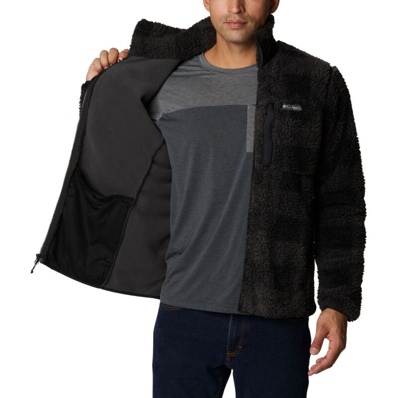 Columbia Winter Pass Print Fleece Full Zip Black Check