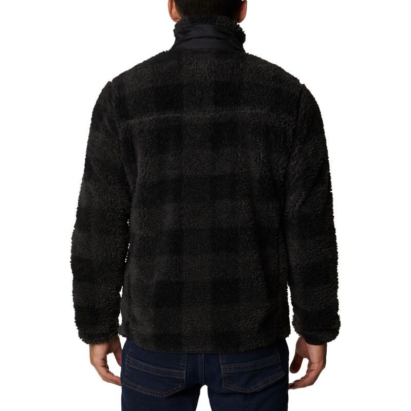 Columbia Winter Pass Print Fleece Full Zip Black Check