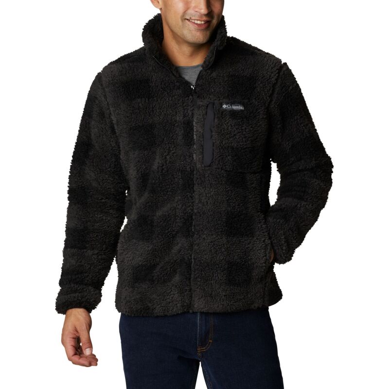 Columbia Winter Pass Print Fleece Full Zip Black Check