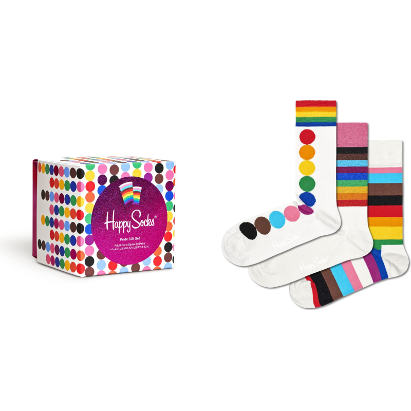 Happy Socks 3-Pack Pride Gift Set Multi-1300