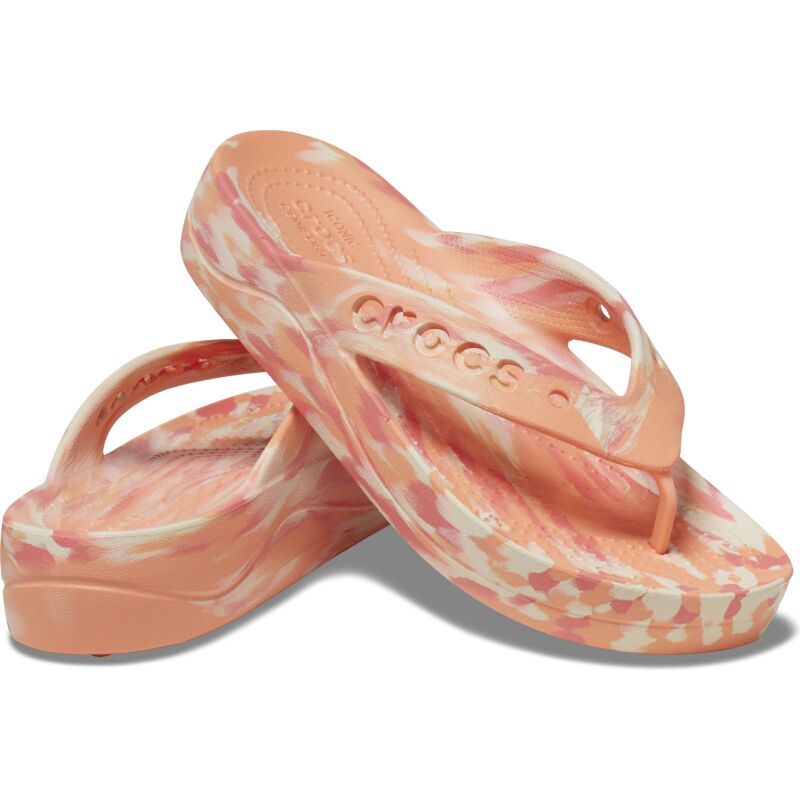 Crocs™ Baya Platform Marbled Flip Papaya/Multi