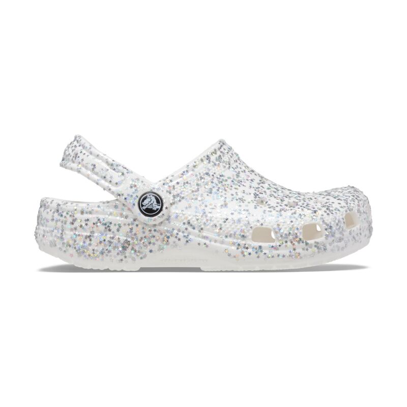 Crocs™ Classic Starry Glitter Clog Kid's White