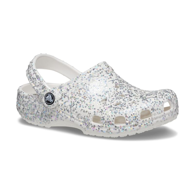 Crocs™ Classic Starry Glitter Clog Kid's White
