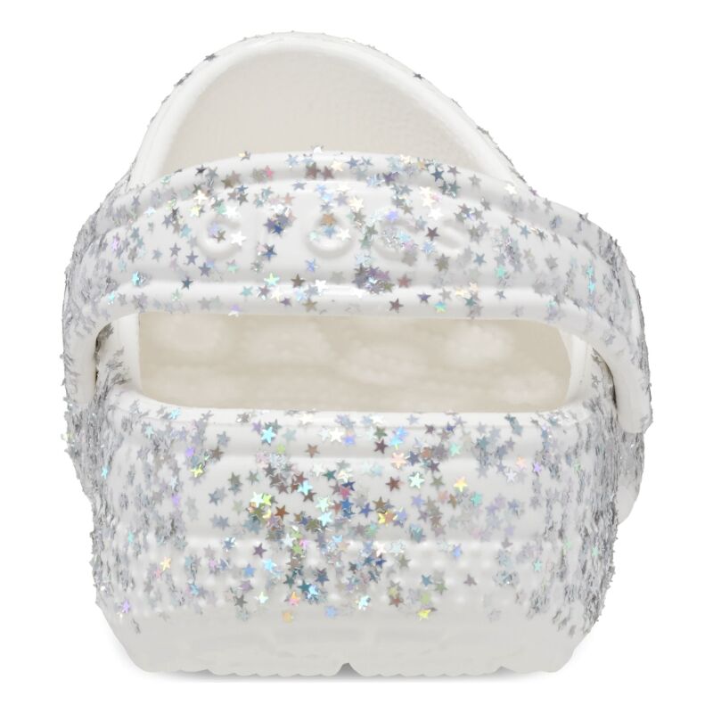 Crocs™ Classic Starry Glitter Clog Kid's White