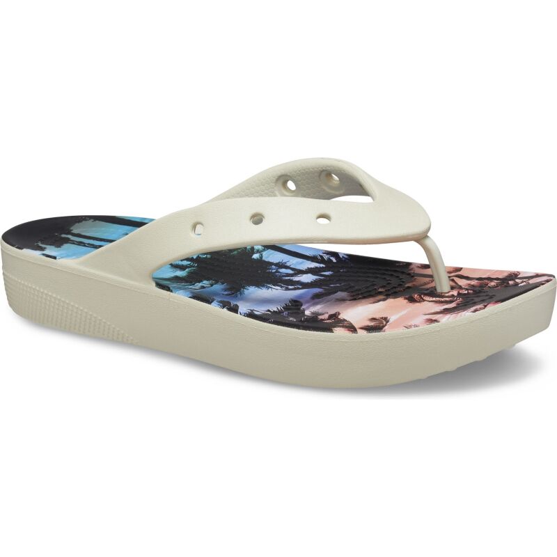 Crocs™ Classic Platform Retro Resort Flip Bone/Multi