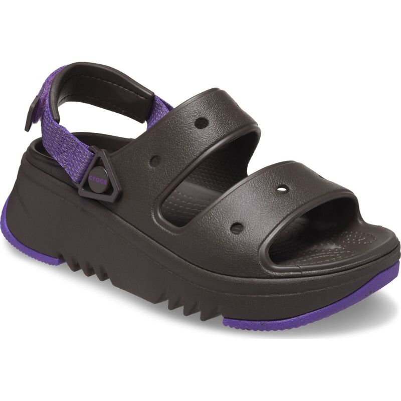 Crocs™ Classic Hiker Xscape Sandal Espresso/Neon Purple