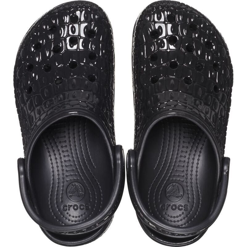 Crocs™ Classic Metallic Crocskin Clog 209093 Black