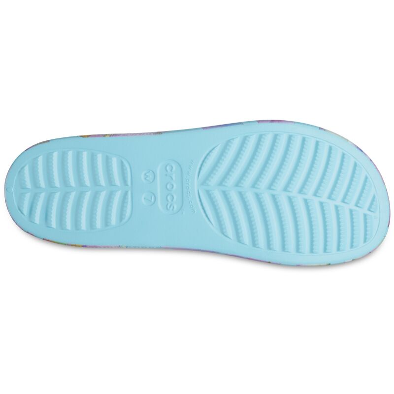 Crocs™ Classic Platform Palm Print Slide Neptune/Multi
