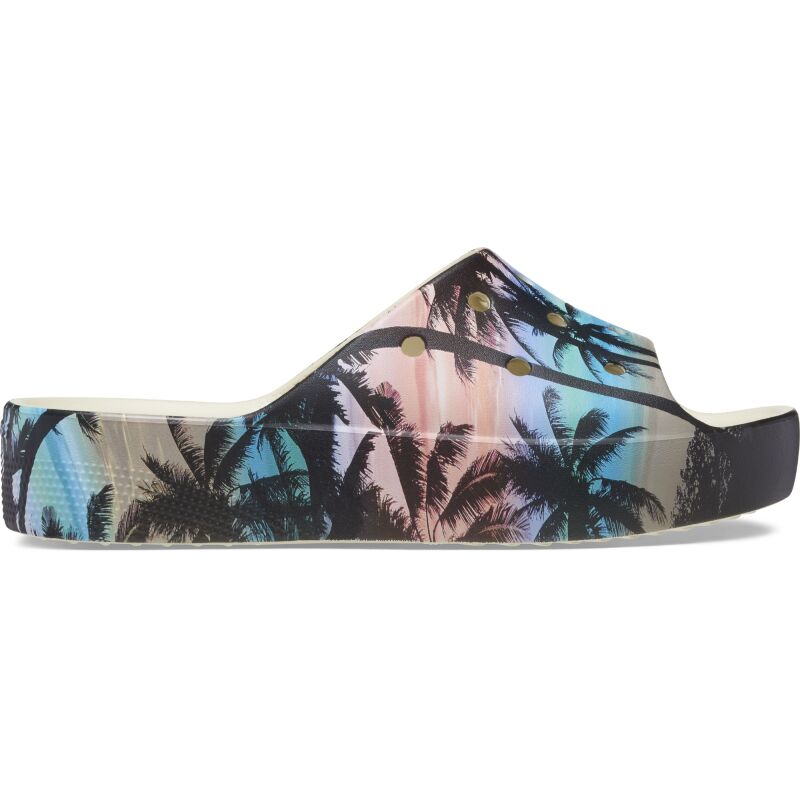 Crocs™ Classic Platform Retro Resort Slide Bone/Multi