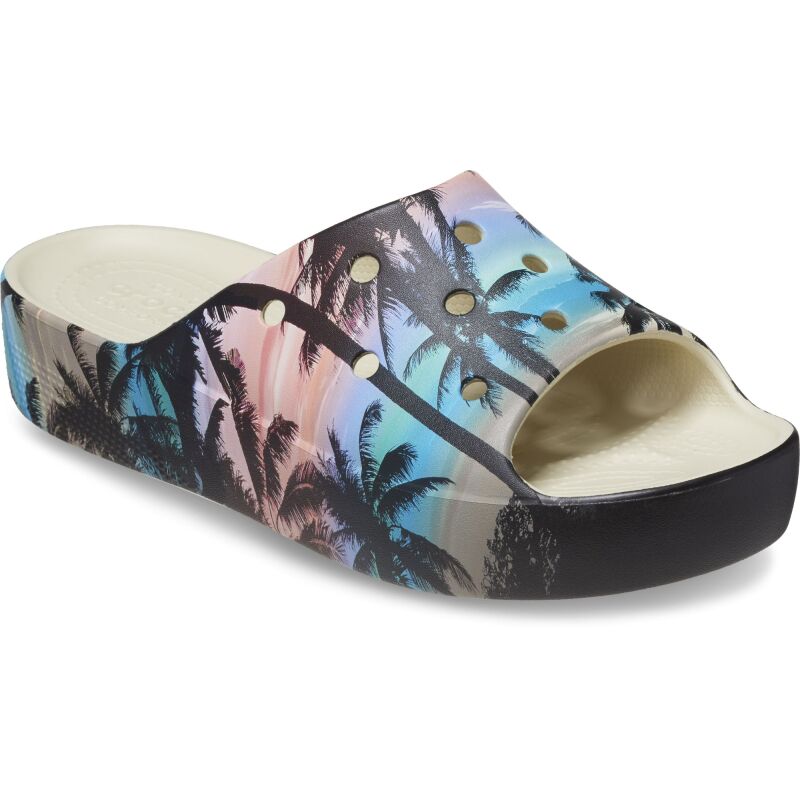 Crocs™ Classic Platform Retro Resort Slide Bone/Multi