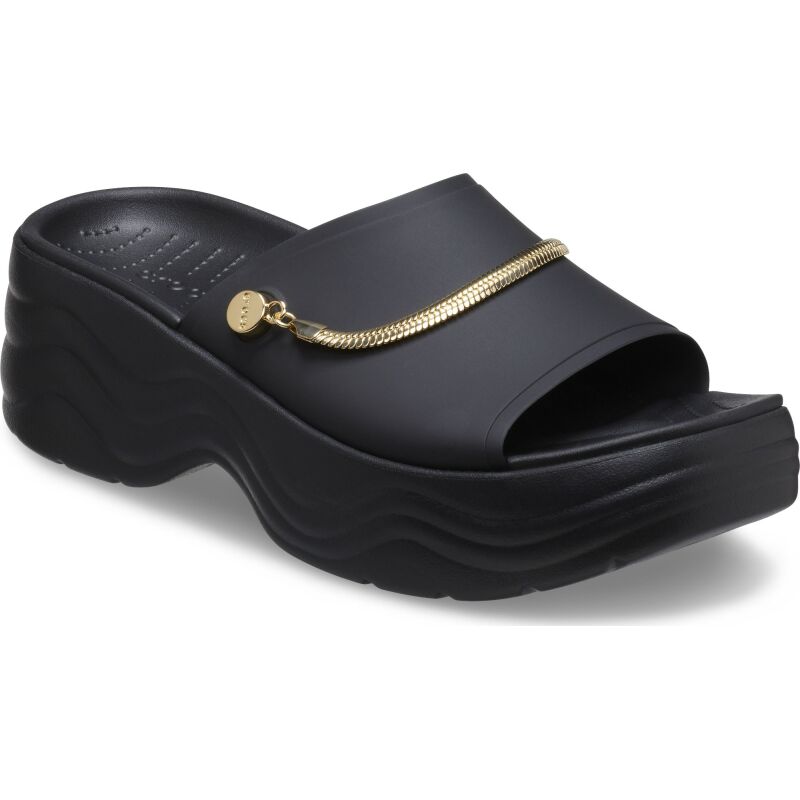 Crocs™ Skyline Chain Slide Black/Gold