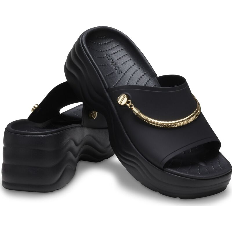 Crocs™ Skyline Chain Slide Black/Gold