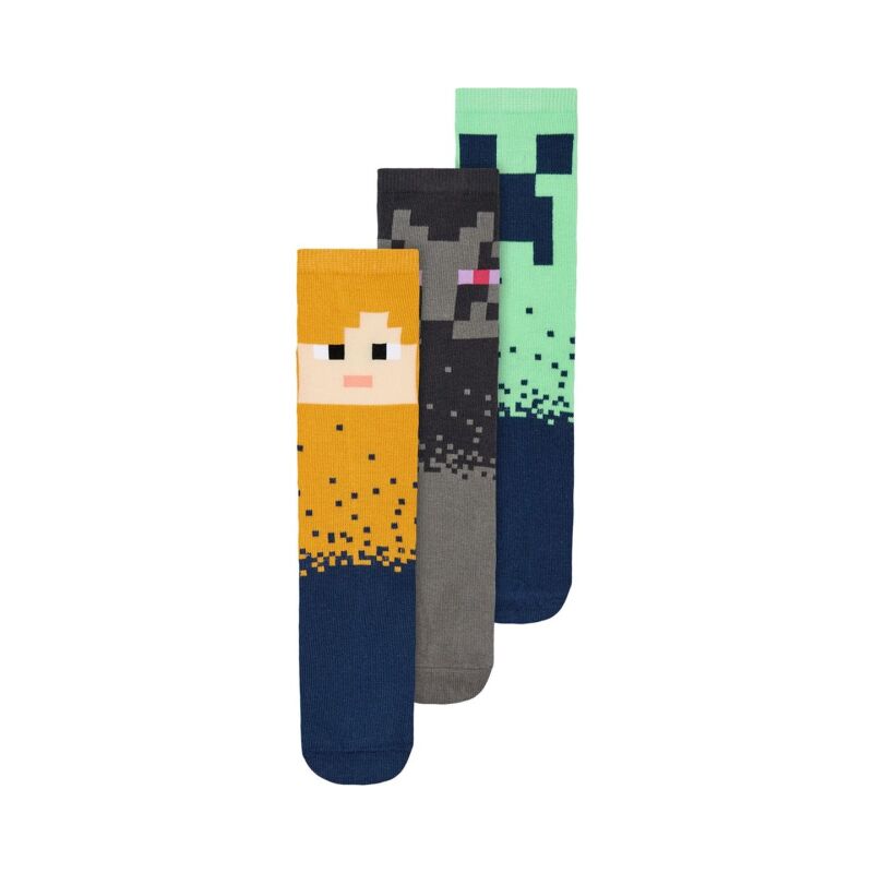 Name It MINECRAFT 3-PACK SOCK Black