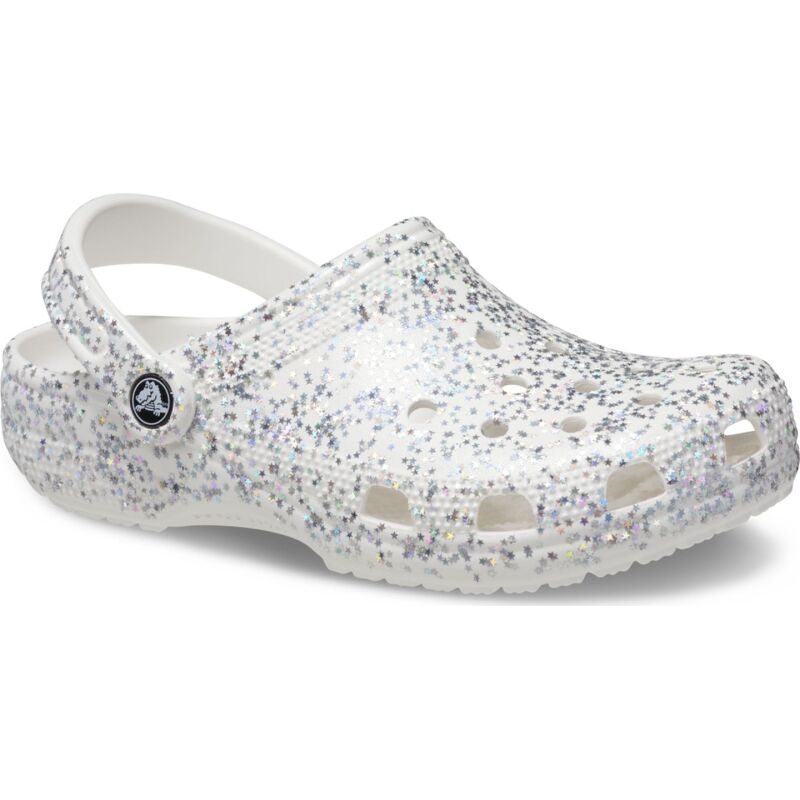 Crocs™ Classic Starry Glitter Clog White/SilGliter